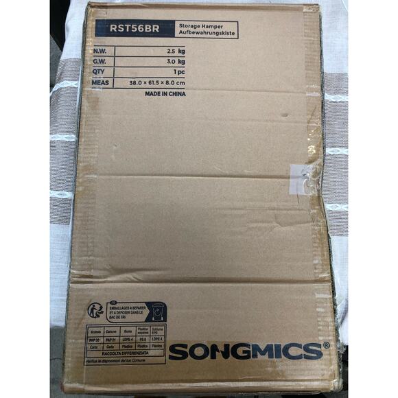 SONGMICS Metal Frame Laundry Hamper - Picture 7 of 7